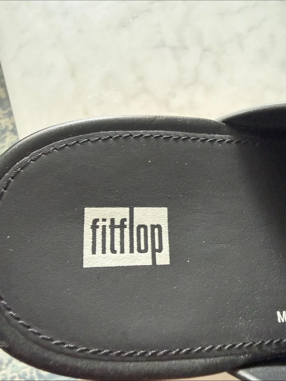 Black Platform Cork Wedge Slide Sandals - FitFlop